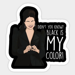 black is my color Sticker